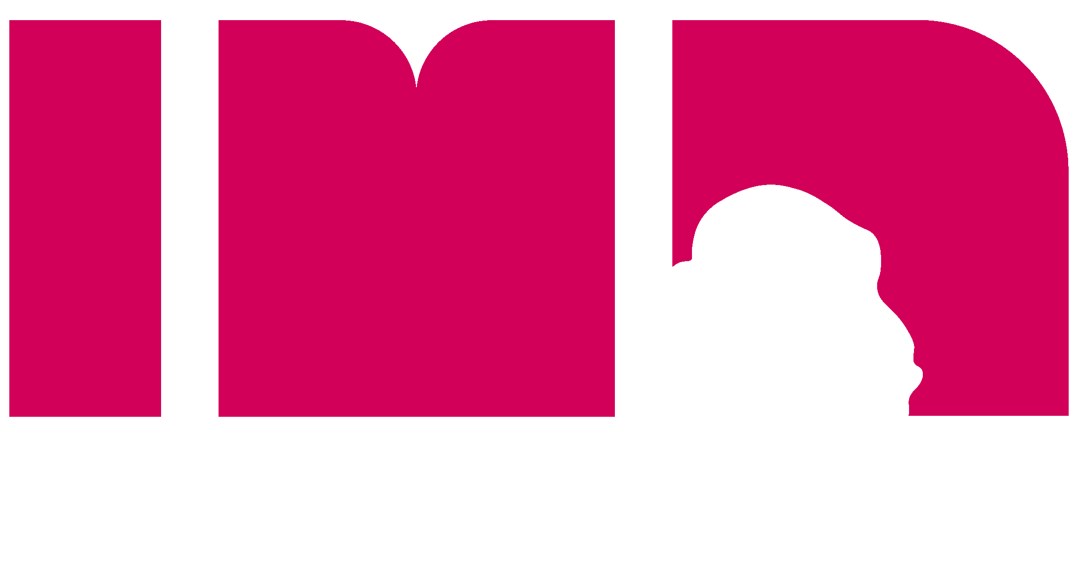 Logo di Imo Creativity magenta e bianco