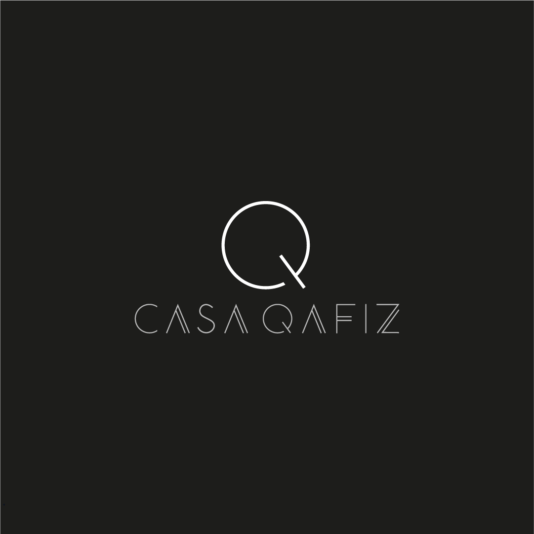 Logo di Casa Qafiz in bianco e nero